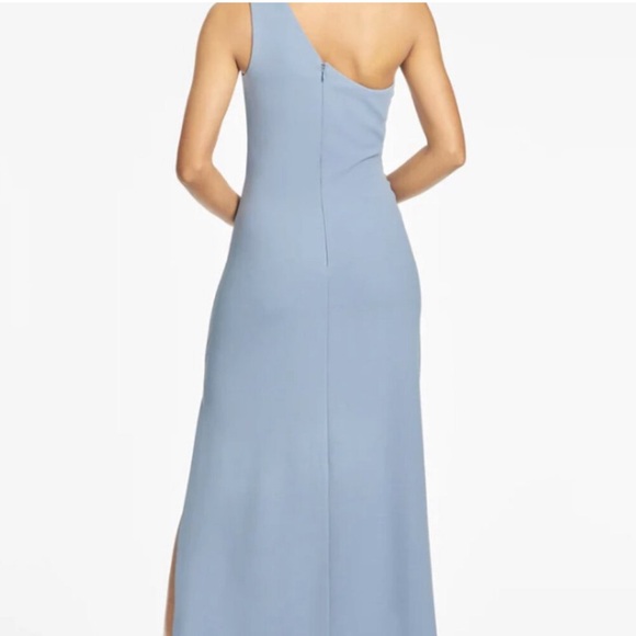 Sachin and Babi 4-way Stretch Crepe Gown-Slate Blue size 12 - Picture 3 of 3